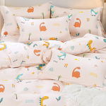 【FOCA】Little Dinosaur Party | 3M Patented Moisture-wicking, Breathable, Antibacterial Tencel Four-season Quilt/Cool Quilt Bed Sheet Set - Single, , large
