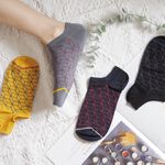 [Kaimei Cotton Industry] 10 pairs set, random and excellent, MIT made in Taiwan, pure cotton, extra large combed cotton, right-angle socks, square geometric style, , large