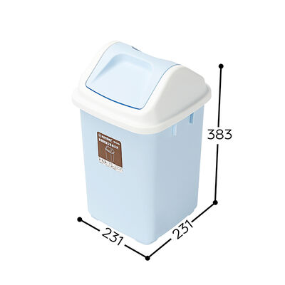 歐雅10L附蓋垃圾桶Q3-0263-顏色隨機出貨