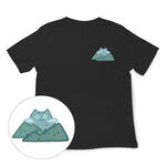 JZ TEE Snowy Mountain Cat & Shiba Inu Graphic Tee, , large