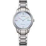 CITIZEN 星辰 光動能珍珠貝女錶 EW2590-85D, , large