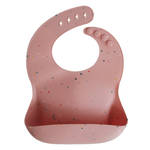 【mushie】矽膠立體圍兜/Powder Pink Confetti, , large