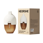 【HEORSHE】寬口矽膠仿母乳奶瓶(160ml)-象牙白, , large