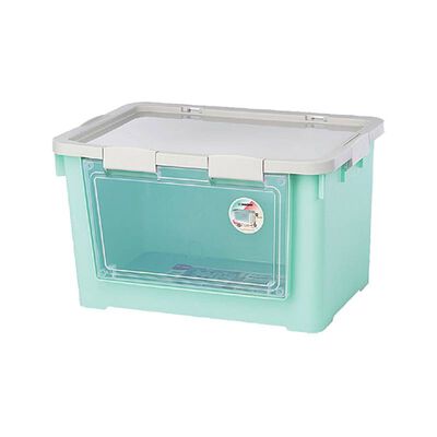 Keyway布拉格前取式整理箱-藍