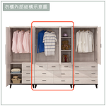 【唯熙傢俱】凱熙橡木白4尺衣櫃, , large