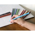 【德國天鵝STABILO】Trio thick 繽紛樂三角筆身油性色鉛筆 18色(92支入) ST203/92-1, , large