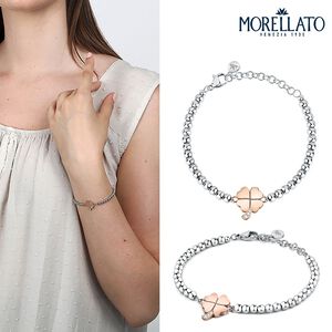 【快速出貨】MORELLATO TALISMANI系列 不鏽鋼 四葉草手鍊 SAUY15