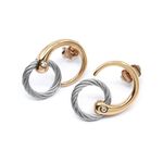 CHARRIOL 夏利豪 INFINITY ZEN 鋼索耳環 送禮推薦 03-102-1232-0, , large