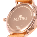 HOPE collection Minimalist dial elegant leather strap ladies watch-Orange / HO-12404, , large