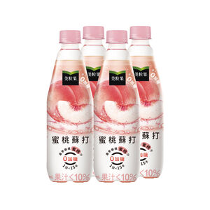 美粒果零加糖蜜桃蘇打500ml