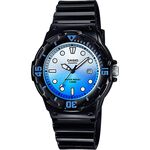 CASIO 卡西歐 清涼海洋風女錶-漸層藍x黑 LRW-200H-2EV, , large