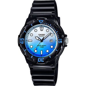 CASIO 卡西歐 清涼海洋風女錶-漸層藍x黑 LRW-200H-2EV