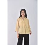 (S) uniqlo黃色長袖上衣二手衣, , large