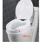 馬桶加高座墊 馬桶增高器 適用標準型馬桶(有蓋.增高10cm) 免工具簡易安裝[福睿得], , large