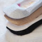 [Kaimei Cotton] 10 pairs set of black mesh lace seamless breathable invisible socks to prevent slipping shallow socks, , large