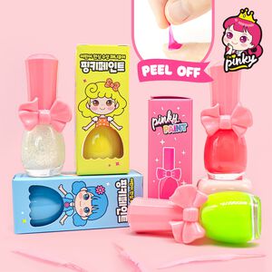 【韓國Pink Princess】兒童可撕安全無毒指甲油2入組