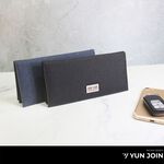 【YUN JOIN】 WOVEN 日系織面長夾-藍色 皮夾 錢包 尼龍夾 尼龍票夾 素面 防潑水 開學 禮物, , large