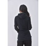 (S) adidas質感連帽長版黑色長袖上衣二手衣, , large