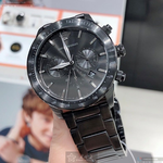 [星晴錶業]ARMANI手錶,44mm,AR00040黑色錶面黑錶殼深黑色精鋼錶帶款, , large