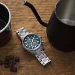 CITIZEN 星辰 限量 鈦金屬光動能電波萬年曆手錶 AT8181-63W, , large