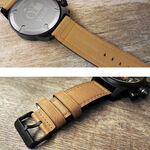 elegantsis Army 戰地記者三眼計時腕錶-黑x卡其/48mm ELJT48-OB09LC, , large