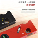 Woodworking chamfering plane - with support - 1/4 round cutter tip (black), , large