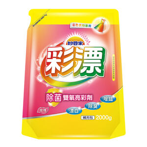 [箱購]妙管家彩漂漂白水補充包-玫瑰2000g克 x 6包