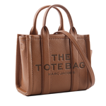 MARC JACOBS THE LEATHER TOTE 粒面皮革迷你托特包/堅果棕, , large