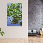 【御畫房】春水遊 國家一級畫師手繪油畫60×90cm(VF-27), , large