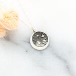 【Angel & Me】山中 暗夜 繁星 星星 月亮 s925 純銀 項鍊 情人節 聖誕節 禮物, , large
