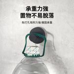 【APEX】不鏽鋼真空免打孔吸盤掛勾 銀色 2入組, , large