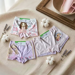 [Kaimei Cotton Industry] 6-piece set, random, excellent, boutique, elastic Lycra cotton, comfortable, breathable, children's (four-corner) underwear, girls' pure cotton underwear, , large
