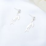【Angel & Me】美人魚 s925 純銀 耳環 (可改夾式) 生日 聖誕節 情人節 禮物, , large