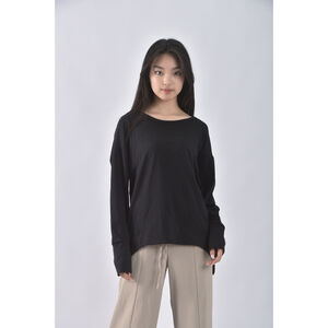 (M) kodz運動露背黑色長袖上衣二手衣