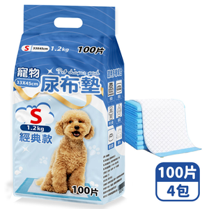 【咪咪購物】咕沛日常 寵物尿布墊 S經典X100片X4包