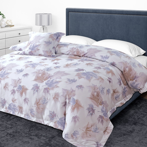 FITNESS_100%純天絲頂級60S雙人薄被套/被單-秋山楓谷