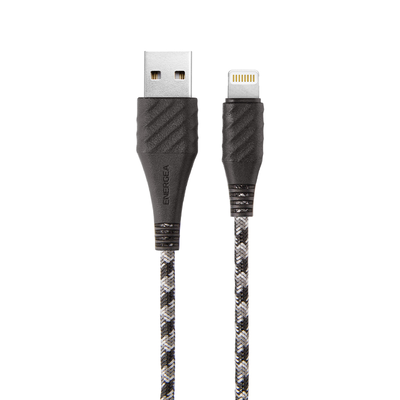 [亞瑟3C] ENERGEA Lightning to USB-A NyloXtreme 編織耐彎折快速充電線 1.5M-黑色