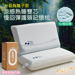 【FOCA】Upgraded Negative Ion Cooling Sleep Dual-Core Slow Rebound Neck Memory Pillow