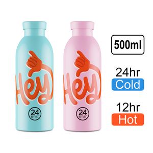 [義大利 24Bottles] 不鏽鋼雙層保溫瓶 500ml / HEY系列