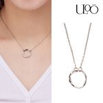 【快速出貨】ULOO Glimmer 永恆的愛圓圈項鍊-銀色 UN4000320, , large