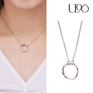 【快速出貨】ULOO Glimmer 永恆的愛圓圈項鍊-銀色 UN4000320