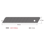 【SDI 手牌】黑銳大美工刀片 10片 /盒 K404C, , large