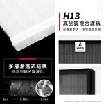 蟎著媽 適用 Honeywell CATWPM25D01 CATWPM25F01 車用 空氣清淨機 濾網, , large