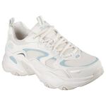 Kixpress-Skechers D'Lites 5.0 女 休閒鞋 經典 復古 厚底 增高 穿搭 米白 藍 [150520NTBL], , large