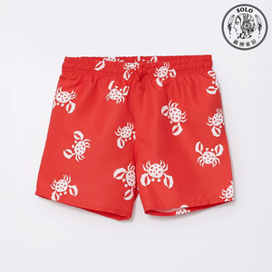 【SOLO Vintage】LCW Boys Little Crab Swimming Pants Beach Pants Swimwear Made in Turkey 3-4y