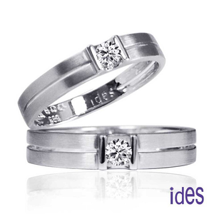 [ides愛蒂思] 情深系列 情人對戒/結婚對戒 (戒圍請於訂單備註)