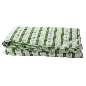 [CINN Far‑Infrared] Nano FIR All‑Season Blanket – Avocado Green Stripes｜5 x 6.2 ft