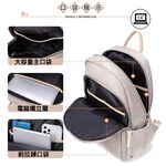 SPRING-尼龍後背包商務通勤後背包大容量電腦包輕旅行後背包-多色, , large