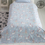 【SOLO Vintage】LCW Home Unicorn Blanket Made in Turkey 150x220cm, , large