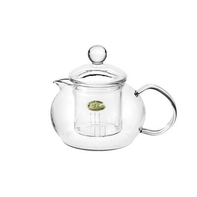 Chikao 耐熱花茶壺 玻璃茶壺 流派花茶壺 600ml 金益合玻璃器皿